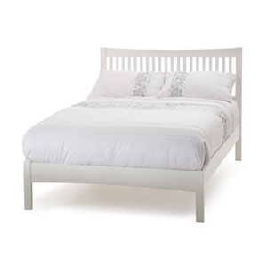 Serene , Mya, 5FT Kingsize Wooden Bedstead - White