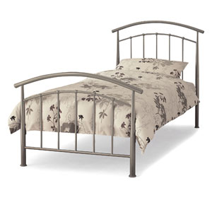 Serene , Neptune, 2FT 6 Small Single Metal Bedstead