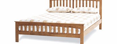 Serene Amelia Oak 4FT Small Double Wooden Bedstead