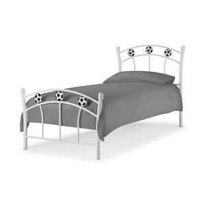 Serene Furnishing Serene Soccer 2FT 6 Small Single Metal Bedstead