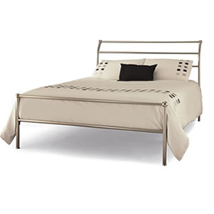 Serene Titan 3FT Single Metal Bedstead - Satin