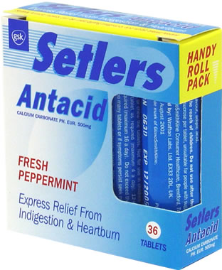 Antacid Peppermint Tablets 36x