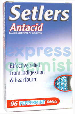 Setlers Antacid Peppermint Tablets 96x