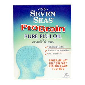 Seas ProBrain Pure Fish Oil Capsules With Ginkgo Biloba