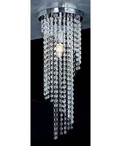 Spiral Chrome Ceiling Light