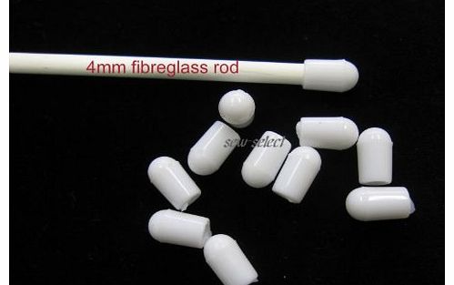 100 end caps for 4mm fibreglass / metal Roman blind rods