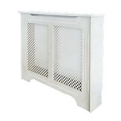 SFD VICTORIAN WHITE RADIATOR CABINET DIAMOND PATTERN SMALL COVER 1020 X 210 X 868MM