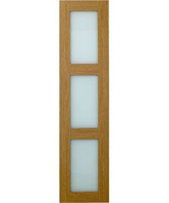 Shaker Glass Wardrobe Door - Oak