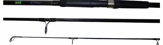 Cypry 3 Piece 3lb Carp Rod - Black, 12 Ft