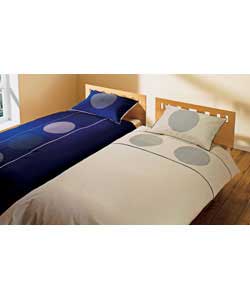 shanghai Embroidered Kingsize Duvet Set - Navy