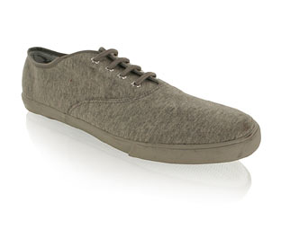 Shellys Simple Canvas Lace Up Shoe