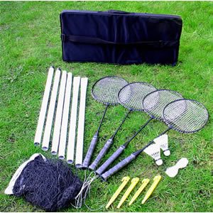 4 Player Badminton Raquet Set