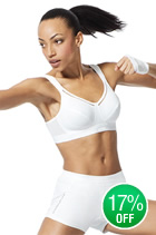 SHOCK ABSORBER BRA WHITE