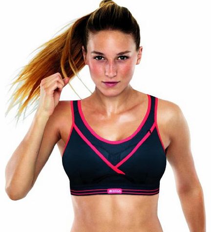 Shock Absorber Ultimate Gym Bra, Black/Red, 32B