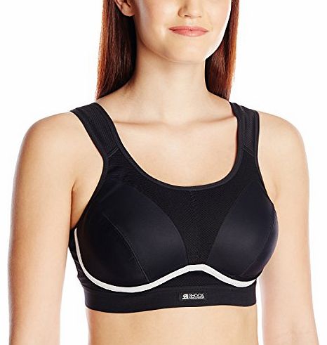 Womens Active D Plus Underwire Sports Bra - Black / Grey, 36DD