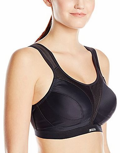 Womens D+ Max Support Sports Bra - Black, 34D