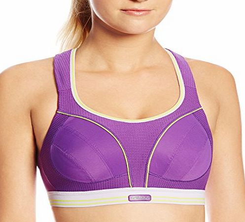 Womens Shock Absorber Ultimate Run Bra Shock Absorber Ultimate Run Bra - Purple/Lime, 32F