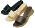 SHOE CO maldives contrast stitch mule