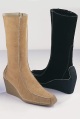 SHOE CO nanook knee-high wedge boot