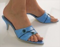 SHOE CO. salsa flower detail mule