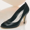 SHOE CO torpedo peep toe shoe