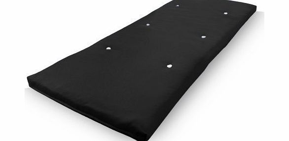 Shopisfy Futon Mattress Foldable - Black - 75cm (29.5``) X 190cm (63``) X 9cm (3``)