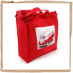 Shruti Camper Van Shopping Bag Red