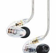 SE315 Sound Isolation Earphones Clear