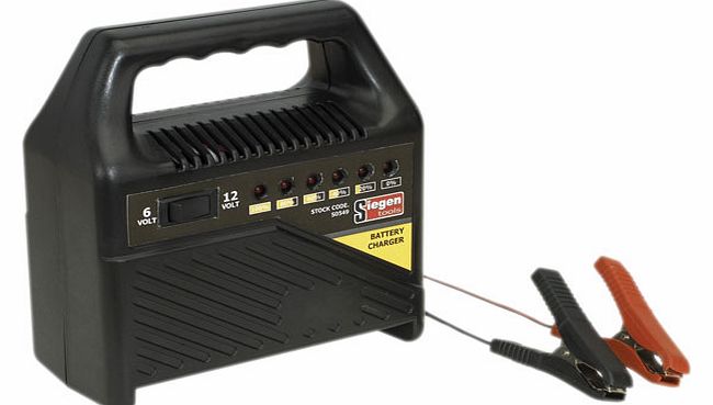 Siegen Tools Battery Charger 6/12v 6amp 230v S0549