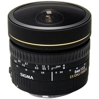 Sigma 8mm f3.5 EX DG Fisheye Lens - Nikon Fit