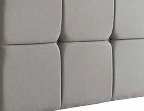 Castello Double Headboard - Light Grey