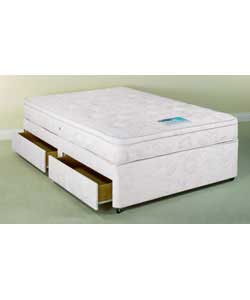 Montreal King Size Cushion Top Divan - 4 Drawers