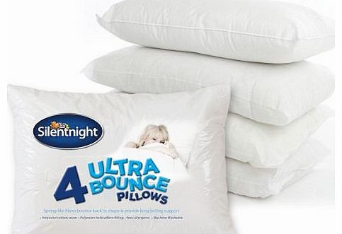 Ultrabounce Hollowfibre Pillows - Pack Of 4