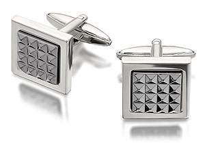 And Gunmetal Grey Finish Swivel Cufflinks