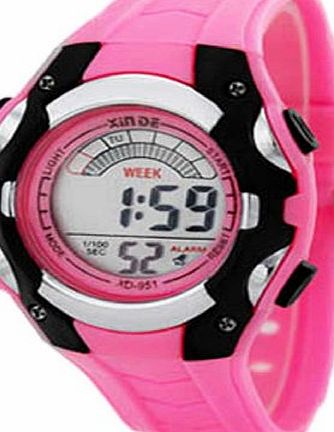 Silver Bullet Trading Ladies Girls Boys Digital Sports Watch. Water Resistant, Stopwatch, Alarm, Backlight, Day, Date. - B