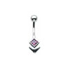 SILVER Cuboid Navel Bar