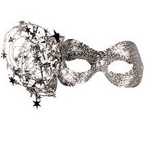 SILVER GLITTER WITH STARS