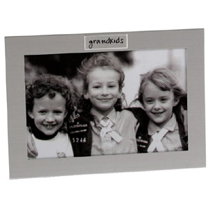 silver Grandkids Photo Frame