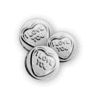 silver Love Heart Token