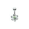 SILVER Medium Daisy Navel Bar