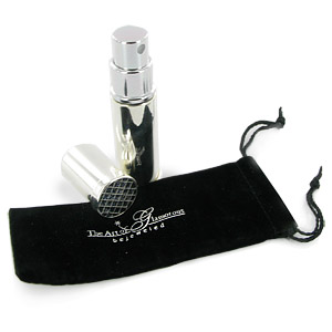 Silver Options Black Glitter Perfume Atomiser