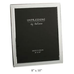 Plated Flat Edge 8 x 10 Photo Frame