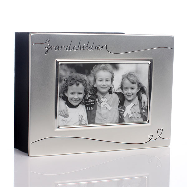 SILVER Plated Grandchildren Photo Album