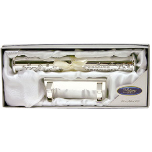 silver plated Wedding Certificate Holder