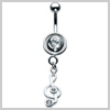 Treble Clef Navel Bar Attachment