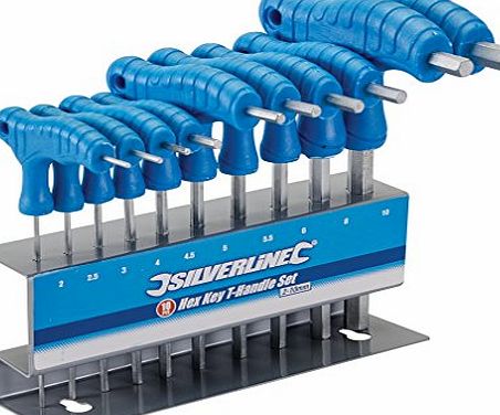 Silverline 323710 Hex Key T-Handle Set 10-Piece 2 - 10mm