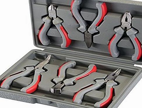 Silverline 633889 Mini Pliers Set 6-Piece