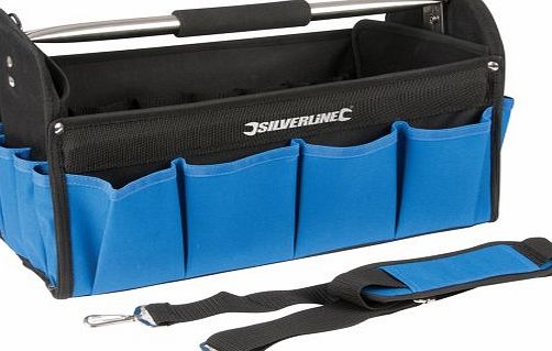 Silverline Tools Silverline 748091 Heavy Duty Tool Bag Hard Base 400 x 200 x 255mm