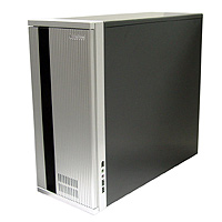 Temjin TJ01S Silver Aluminium front tower case NO PSU