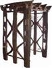 Simple Pergola: - Natural wood
